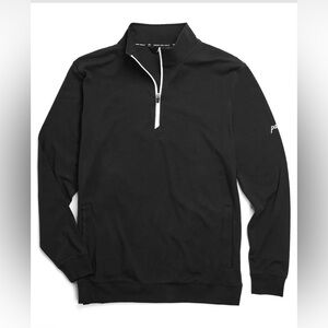 Palm men’s Getaway 1/4 zip performance golf long sleeve shirt Size Large black